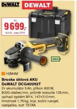 DEK Bruska úhlová AKU DeWALT DCG405H2T nabídka