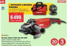 DEK Bruska úhlová Hilti AG 230-20D nabídka