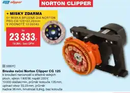 DEK Bruska ruční Norton Clipper CG 125 nabídka