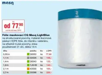 DEK Fólie maskovací CQ Masq LightBlue nabídka
