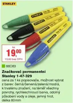 DEK Značkovač permanentní Stanley 1-47-329 nabídka