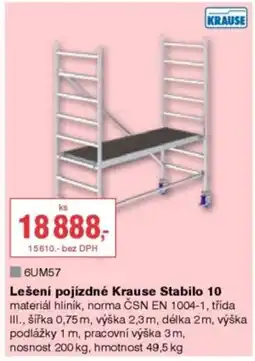 DEK Lešení pojízdné Krause Stabilo 10 nabídka