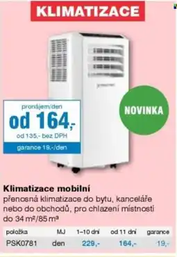 DEK Klimatizace mobilní nabídka
