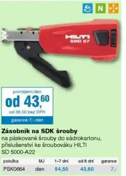 DEK Zásobník na SDK šrouby nabídka
