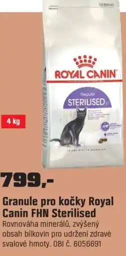 OBI Granule pro kočky Royal Canin FHN Sterilised nabídka
