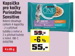 OBI Kapsička pro kočky PurinaOne Sensitive nabídka