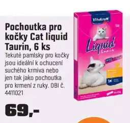 OBI Pochoutka pro kočky Cat liquid Taurin nabídka