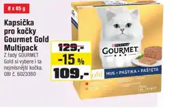 OBI Kapsička pro kočky Gourmet Gold Multipack nabídka