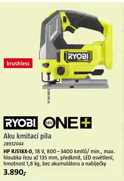 Bauhaus RYOBI ONE+ Aku kmitací pila nabídka