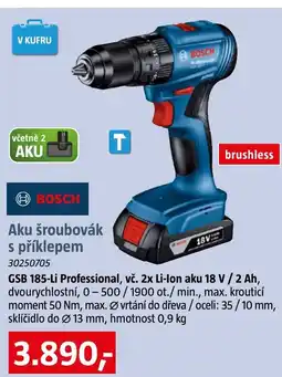 Bauhaus BOSCH Aku šroubovák s příklepem nabídka