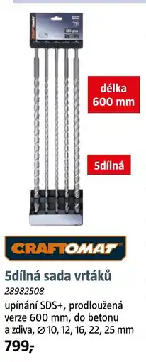 Bauhaus 5dílná sada vrtáků nabídka