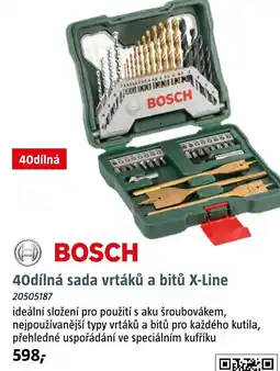 Bauhaus BOSCH 40dílná sada vrtáků a bitů X-Line nabídka