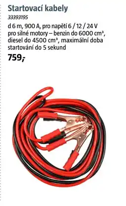 Bauhaus Startovací kabely nabídka