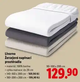 Lidl Livarno Žerzejové napínací prostěradlo nabídka