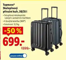 Lidl TOPMOVE Skořepinový příruční kufr, 30/35 l nabídka