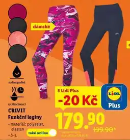 Lidl Crivit FUNKČNÍ LEGÍNY nabídka