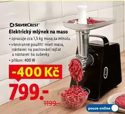 Lidl SilverCrest Elektrický mlýnek na maso nabídka