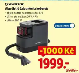 Lidl SilverCrest Aku čistič čalounění a koberců nabídka