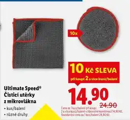 Lidl Ultimate Speed Čisticí utěrky z mikrovlákna nabídka