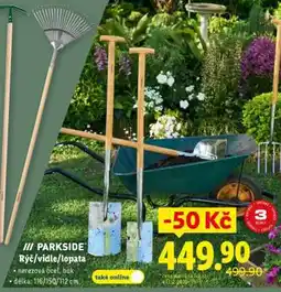 Lidl PARKSIDE Rýč/vidle/lopata nabídka