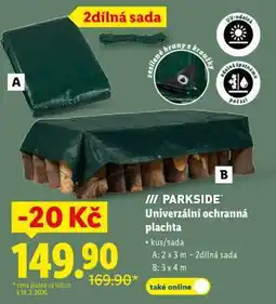 Lidl PARKSIDE UNIVERZÁLNÍ OCHRANNÁ PLACHTA nabídka