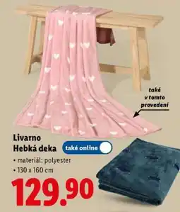 Lidl Livarno Hebká deka nabídka