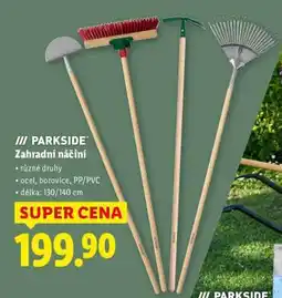 Lidl PARKSIDE Zahradní náčiní nabídka