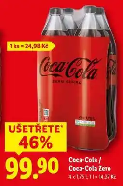 Lidl COCA-COLA, COCA-COLA ZERO nabídka