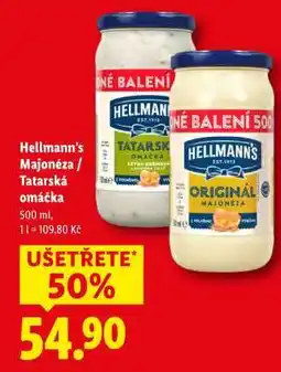 Lidl Hellmann’s Majonéza / Tatarská omáčka nabídka