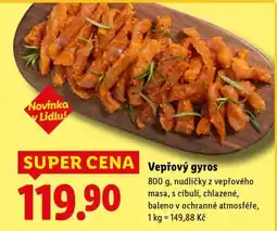 Lidl Vepřový gyros nabídka