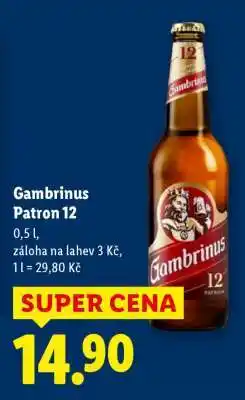 Lidl Gambrinus Patron 12 nabídka