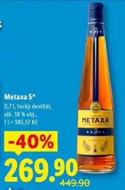 Lidl Metaxa 5 nabídka