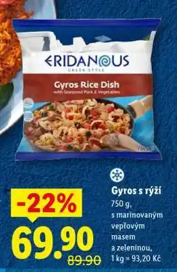 Lidl Gyros s rýží nabídka