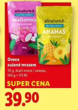 Lidl OVOCE SUŠENÉ MRAZEM nabídka