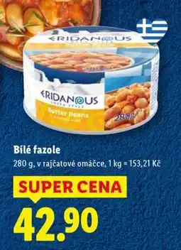 Lidl BÍLÉ FAZOLE nabídka