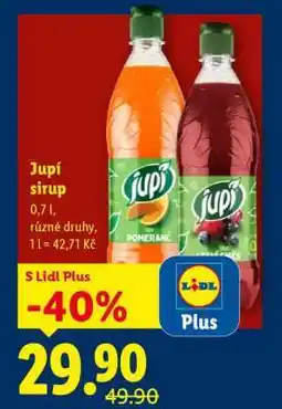 Lidl Jupí sirup nabídka