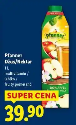 Lidl PFANNER Džus /Nektar nabídka
