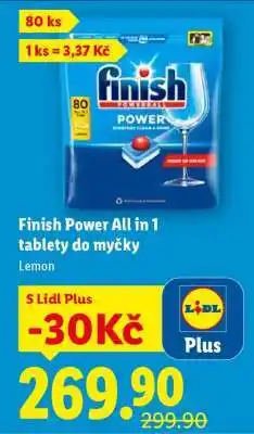 Lidl Finish Power All in 1 tablety do myčky nabídka
