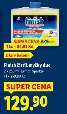 Lidl Finish čistič myčky duo nabídka