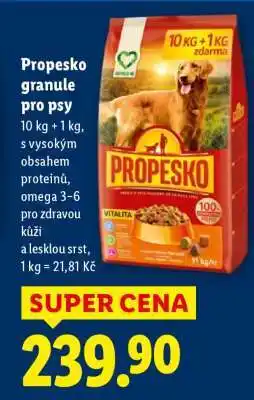 Lidl Propesko granule pro psy nabídka