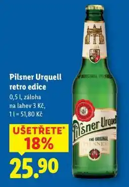 Lidl PILSNER URQUELL RETRO EDICE nabídka