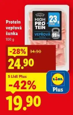 Lidl Protein vepřová šunka nabídka