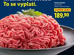 Lidl Hovězí mleté nabídka
