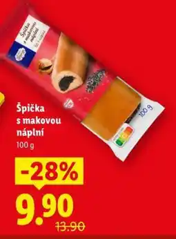 Lidl ŠPIČKA S MAKOVOU NÁPLNÍ nabídka