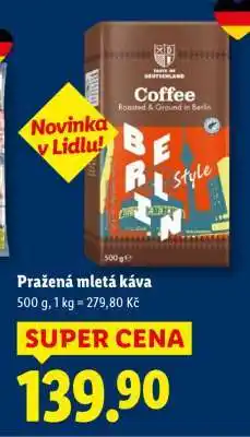 Lidl Pražená mletá káva nabídka