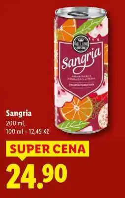 Lidl Sangria nabídka