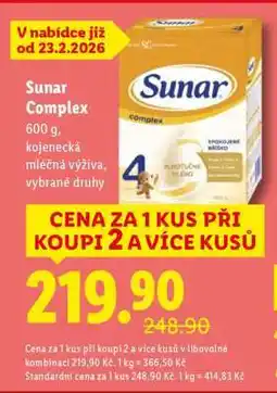 Lidl Sunar complex nabídka