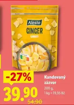 Lidl Alesto Kandovaný zázvor nabídka