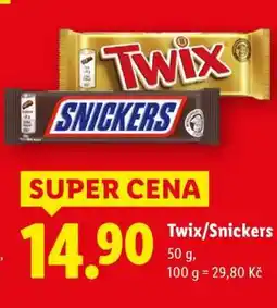 Lidl TWIX, SNICKERS nabídka