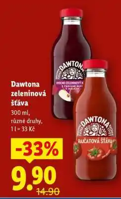 Lidl Dawtona zeleninová šťáva nabídka